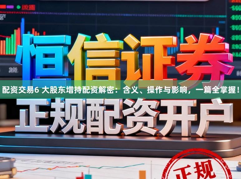 配资交易6 大股东增持配资解密：含义、操作与影响，一篇全掌握！